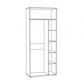 Шкаф для одежды 1751 Бьянка в Глазове - glazov.ok-mebel.com | фото 2