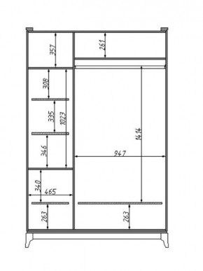 Шкаф для одежды Сабрина (ММ-302-01/03Б) в Глазове - glazov.ok-mebel.com | фото 2