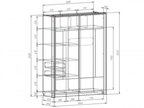 Шкаф-купе 1600 с плитой 22 мм ЛИБЕРТИ в Глазове - glazov.ok-mebel.com | фото 4