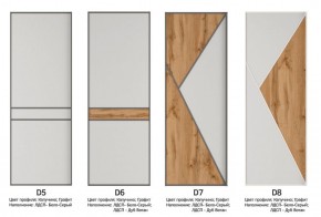 Шкаф-купе 1600 серии SOFT D8+D2+B2+PL4 (2 ящика+F обр.штанга) профиль «Графит» в Глазове - glazov.ok-mebel.com | фото 10
