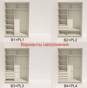 Шкаф-купе 1600 серии SOFT D8+D2+B2+PL4 (2 ящика+F обр.штанга) профиль «Графит» в Глазове - glazov.ok-mebel.com | фото 6