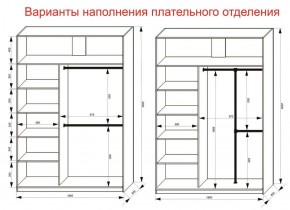 Шкаф-купе 1600 серии SOFT D8+D2+B2+PL4 (2 ящика+F обр.штанга) профиль «Графит» в Глазове - glazov.ok-mebel.com | фото 8