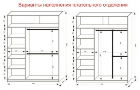 Шкаф-купе 1800 серии SOFT D1+D3+B2+PL1 (2 ящика+1штанга) профиль «Графит» в Глазове - glazov.ok-mebel.com | фото 7