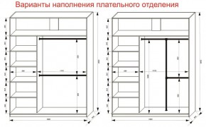 Шкаф-купе 1800 серии SOFT D8+D2+B2+PL4 (2 ящика+F обр.штанга) профиль «Графит» в Глазове - glazov.ok-mebel.com | фото 8