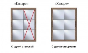 Шкаф-купе №19 Серия 3 Квадро (1700) Ясень Анкор светлый в Глазове - glazov.ok-mebel.com | фото 3