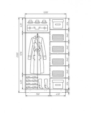 Шкаф-купе ХИТ 22-4-12-88 (420) в Глазове - glazov.ok-mebel.com | фото 5