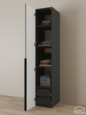 Шкаф Linnea MHR-1-4 2050х400х510 (Графит-М 11.1.25) в Глазове - glazov.ok-mebel.com | фото 5