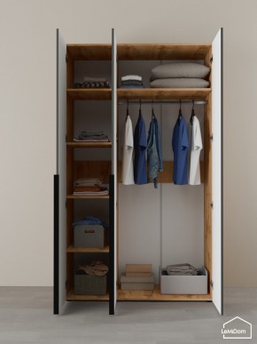 Шкаф Linnea MHR-3-1 2050х1200х510 (ДВ-М 11.1.25) в Глазове - glazov.ok-mebel.com | фото 4