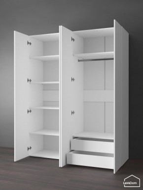 Шкаф Linnea MHR-4PO-2 2050х1600х510 (Белый-М 11.1.1) в Глазове - glazov.ok-mebel.com | фото 6