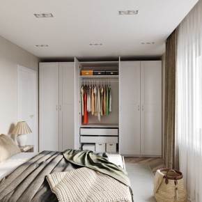 Шкаф МАКС двухдверный узкий, цвет белый в Глазове - glazov.ok-mebel.com | фото 4