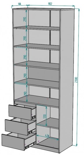 Шкаф Мальта H191 в Глазове - glazov.ok-mebel.com | фото 2