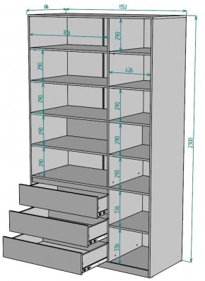 Шкаф Мальта H211 в Глазове - glazov.ok-mebel.com | фото 2