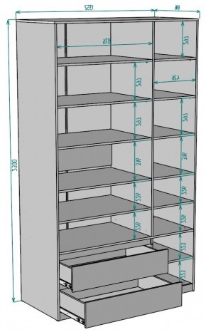 Шкаф Мальта H219 в Глазове - glazov.ok-mebel.com | фото 2