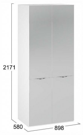 Шкаф платяной Глосс СМ-319.07.004 в Глазове - glazov.ok-mebel.com | фото 4
