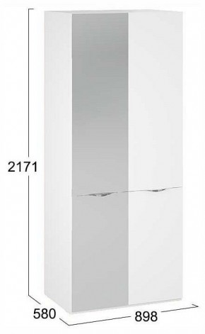 Шкаф платяной Глосс СМ-319.07.005 в Глазове - glazov.ok-mebel.com | фото 4