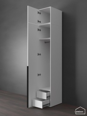 Шкаф с антресолью Linnea MHR-1A-3 2450х400х510 (Белый-М 11.1.1) в Глазове - glazov.ok-mebel.com | фото 6