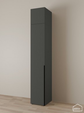 Шкаф с антресолью Linnea MHR-1A-3 2450х400х510 (Графит-М 11.1.25) в Глазове - glazov.ok-mebel.com | фото