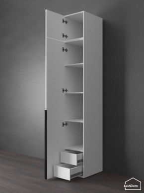 Шкаф с антресолью Linnea MHR-1A-4 2450х400х510 (Белый-М 11.1.2) в Глазове - glazov.ok-mebel.com | фото 5