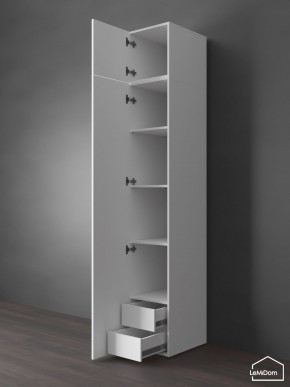 Шкаф с антресолью Linnea MHR-1POA-4 2450х400х510 (Белый-М 11.1.2) в Глазове - glazov.ok-mebel.com | фото 5