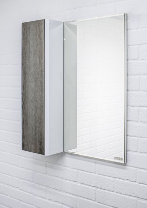 Шкаф-зеркало Uno 60 Дуб серый левый/правый Домино (DU1503HZ) в Глазове - glazov.ok-mebel.com | фото 8