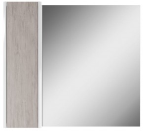 Шкаф-зеркало Uno 80 Дуб серый левый/правый Домино (DU1504HZ) в Глазове - glazov.ok-mebel.com | фото 2