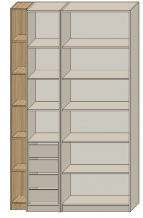 Спальня Серый камень 6 (серии «ГЕСТИЯ») в Глазове - glazov.ok-mebel.com | фото 2