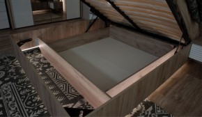 Спальня Джулия Кровать 160 МИ с подъемным механизмом Дуб крафт серый в Глазове - glazov.ok-mebel.com | фото 3