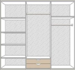 Спальня Ольга (комплект 6 дв.) беж/золото матовый в Глазове - glazov.ok-mebel.com | фото 3