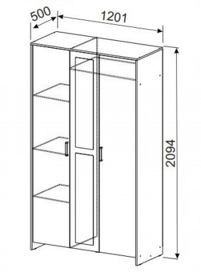 Спальный гарнитур МСП-1 (Ясень Анкор светлый) 1600 в Глазове - glazov.ok-mebel.com | фото 9