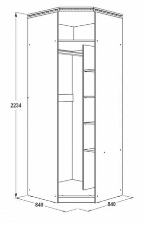 Спальный гарнитур Ольга-13 (модульный) в Глазове - glazov.ok-mebel.com | фото 34