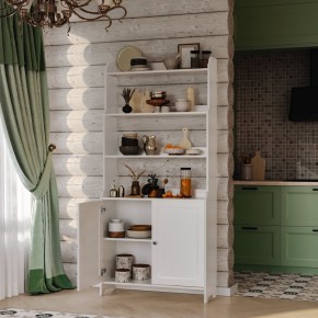 Стеллаж 20 Вествик, массив сосны, цвет белый в Глазове - glazov.ok-mebel.com | фото 4