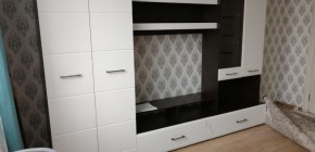 Стенка Ненси 1 (Венге/Белый глянец) в Глазове - glazov.ok-mebel.com | фото 5
