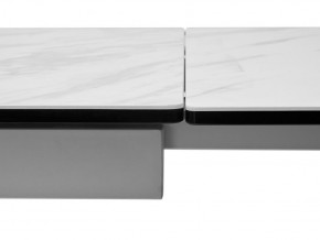 Стол BELLUNO 160 MARBLES KL-99 Белый мрамор матовый, итальянская керамика/ белый каркас, ®DISAUR в Глазове - glazov.ok-mebel.com | фото 7