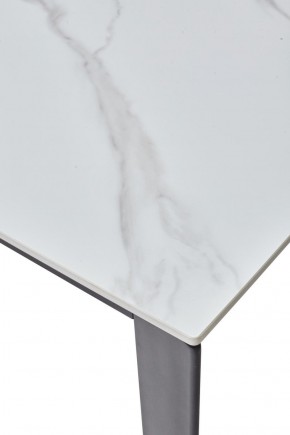 Стол CORNER 120 MATT WHITE MARBLE SOLID CERAMIC / BLACK, ®DISAUR в Глазове - glazov.ok-mebel.com | фото 8