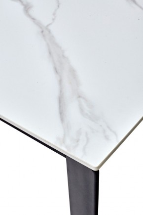 Стол CORNER 120 MATT WHITE MARBLE SOLID CERAMIC / BLACK, ®DISAUR в Глазове - glazov.ok-mebel.com | фото 3