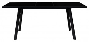 Стол ФИН 120 Черный, стекло/ Черный каркас М-City в Глазове - glazov.ok-mebel.com | фото