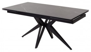 Стол FORIO 160 MATT BLACK MARBLE SOLID CERAMIC / BLACK, ®DISAUR в Глазове - glazov.ok-mebel.com | фото