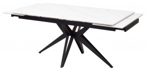Стол FORIO 160 MATT WHITE MARBLE SOLID CERAMIC / BLACK, ®DISAUR в Глазове - glazov.ok-mebel.com | фото 6