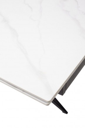 Стол FORIO 160 MATT WHITE MARBLE SOLID CERAMIC / BLACK, ®DISAUR в Глазове - glazov.ok-mebel.com | фото 9