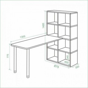 Стол компьютерный Bartolo в Глазове - glazov.ok-mebel.com | фото 3