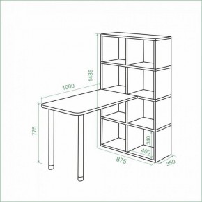 Стол компьютерный Bartolo в Глазове - glazov.ok-mebel.com | фото 3