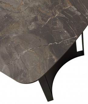 Стол RASMUS 160 KL-80 Серый мрамор, итальянская керамика / черный каркас, ®DISAUR в Глазове - glazov.ok-mebel.com | фото 9