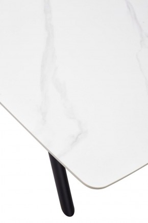 Стол RIVOLI 140 MATT WHITE MARBLE SOLID CERAMIC / BLACK, ®DISAUR в Глазове - glazov.ok-mebel.com | фото 9