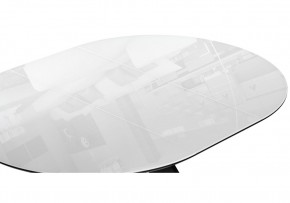 Стол стеклянный Рикла 110(150)х110х76 белый / черный в Глазове - glazov.ok-mebel.com | фото 5