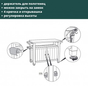 Столик для барбекю 207 Л (Unity XL 207L) в Глазове - glazov.ok-mebel.com | фото 8