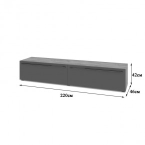 СТОУН С72 Тумба ТВ (золотой дуб/графит) в Глазове - glazov.ok-mebel.com | фото 2