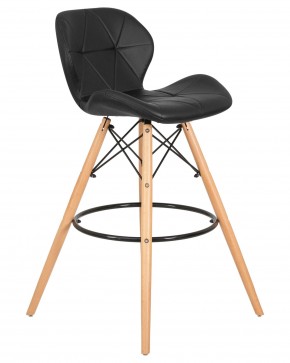 Стул барный DOBRIN BUTTERFLY BAR, ножки светлый бук, цвет чёрный в Глазове - glazov.ok-mebel.com | фото 2