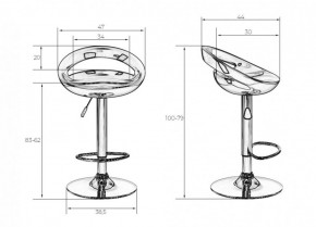 Стул барный DOBRIN DISCO LM-1010 (черный) в Глазове - glazov.ok-mebel.com | фото 2