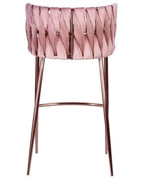 Стул барный DOBRIN EMMA ROSE GOLD, розовый велюр (VF-10) в Глазове - glazov.ok-mebel.com | фото 5
