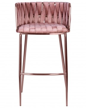 Стул барный DOBRIN EMMA ROSE GOLD, розовый велюр (VF-10) в Глазове - glazov.ok-mebel.com | фото 6